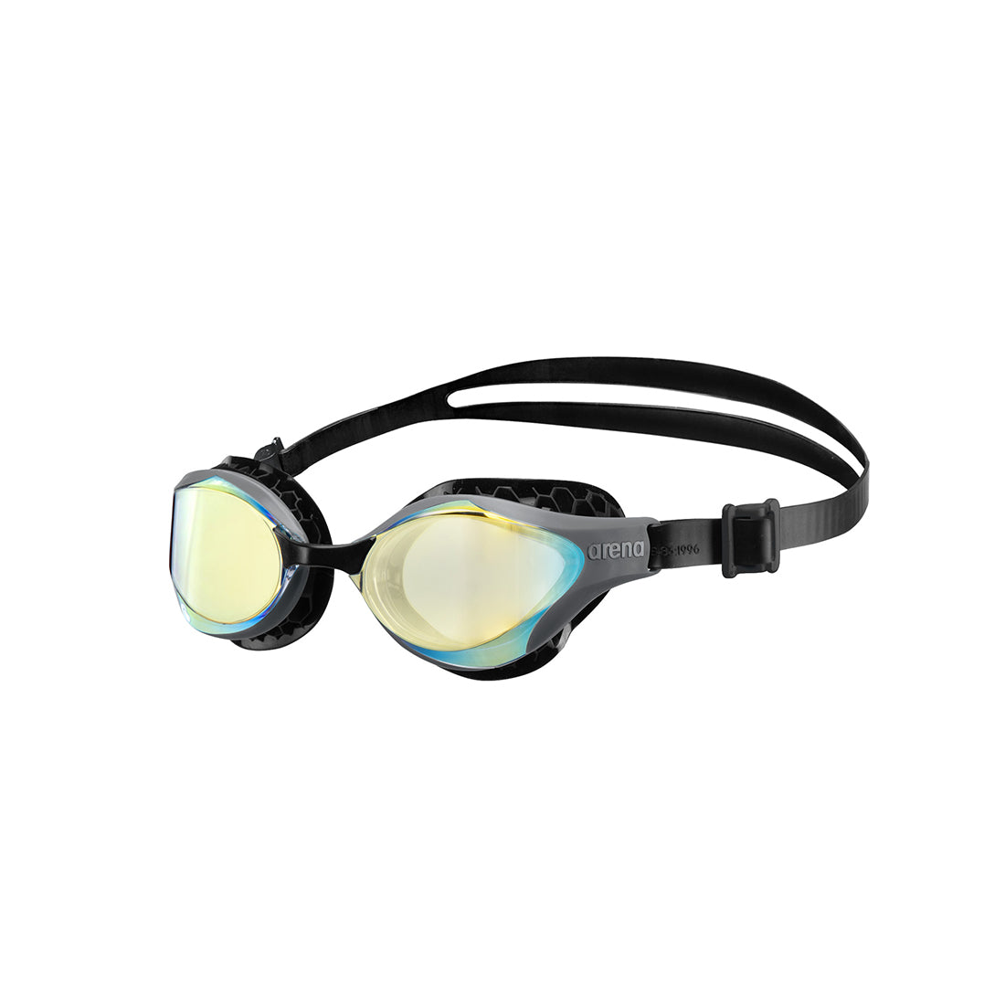 Arena Air Bold Swipe Mirror Goggles - Aqua-Dark_Grey | GRIT+TONIC