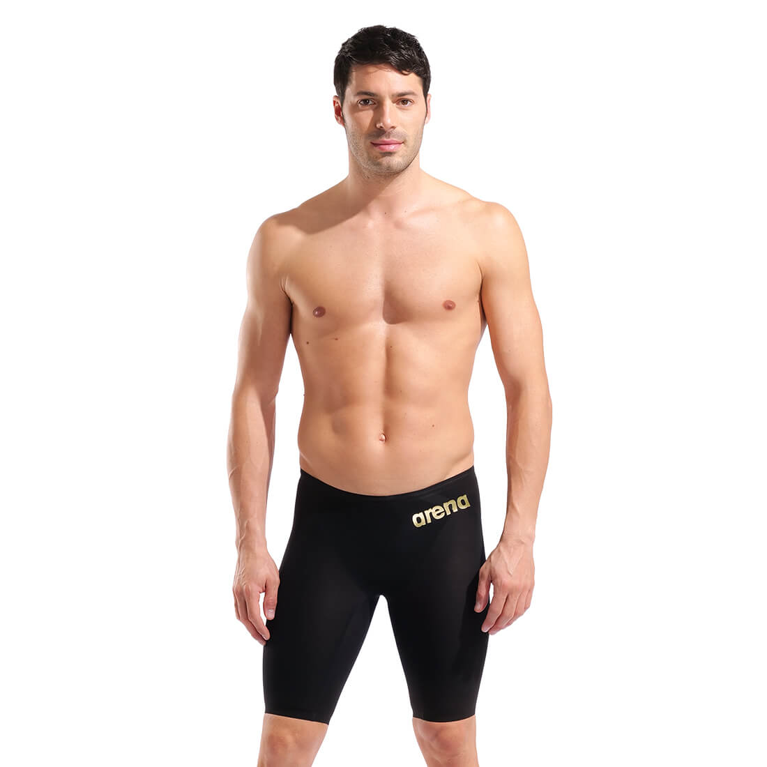 Arena Men's Powerskin Carbon Air² Jammer in Black-Black-Gold | GRIT+TONIC