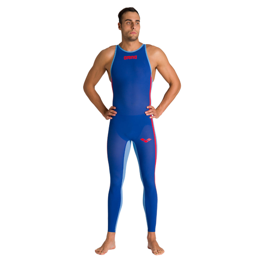 Arena Men's Powerskin R-Evo+ Open Water Closed Back in Ocean Blue | GRIT+TONIC