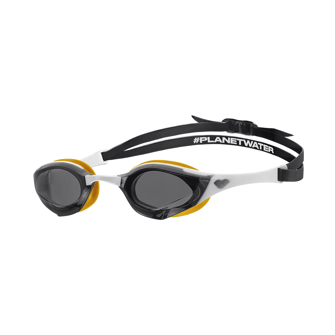 Arena Cobra Edge Swipe Racing Goggles - Smoke-White-Gold | GRIT+TONIC