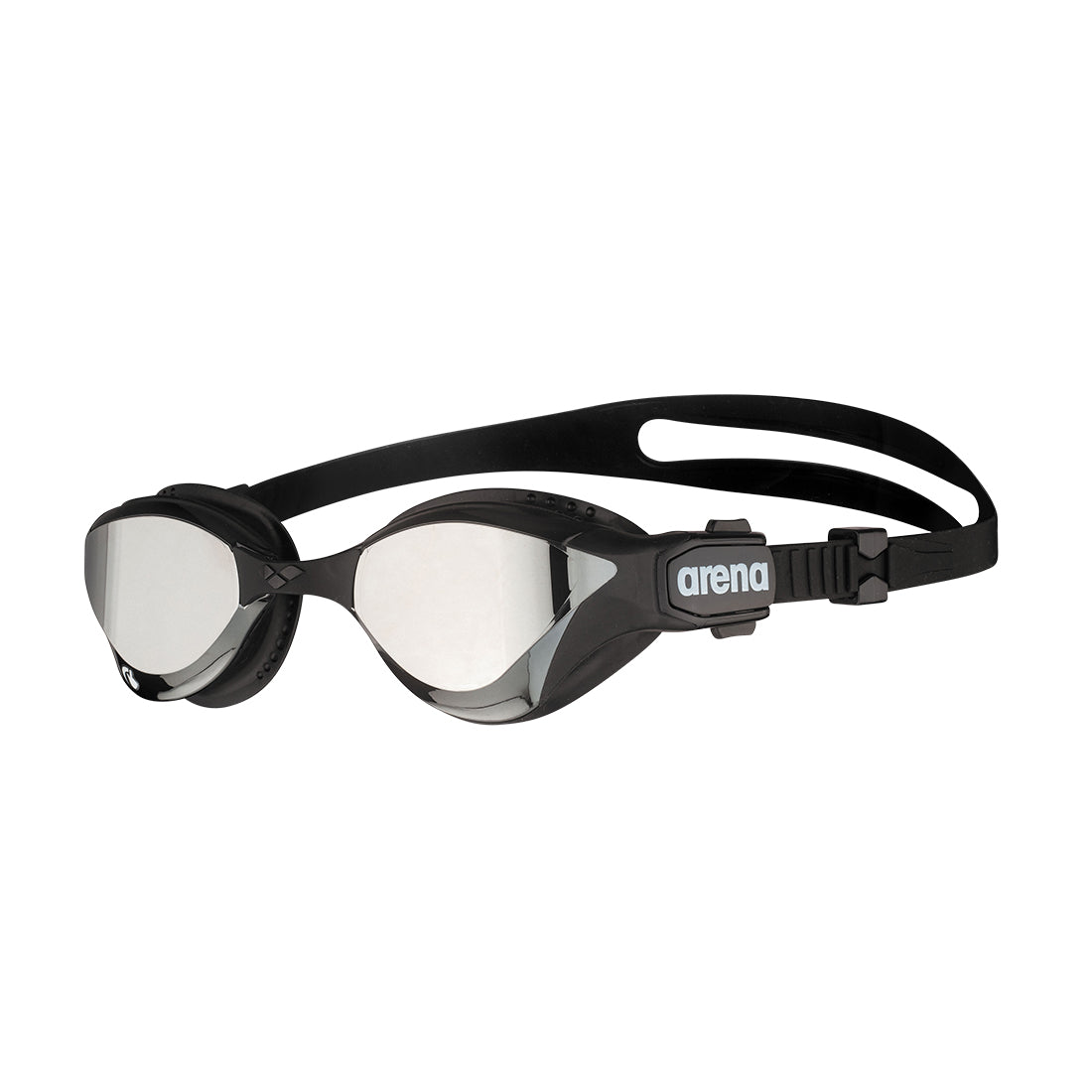 Arena Cobra Tri Swipe Mirror Triathlon Goggles - Silver-Black | GRIT+TONIC