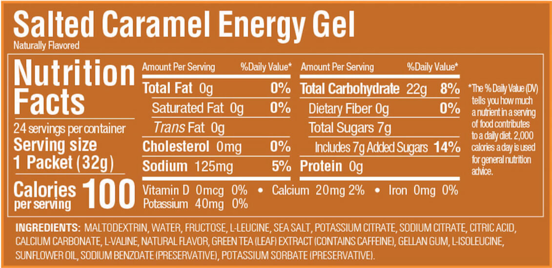 GU Original Energy Gel Box - Salted Caramel - 24 units