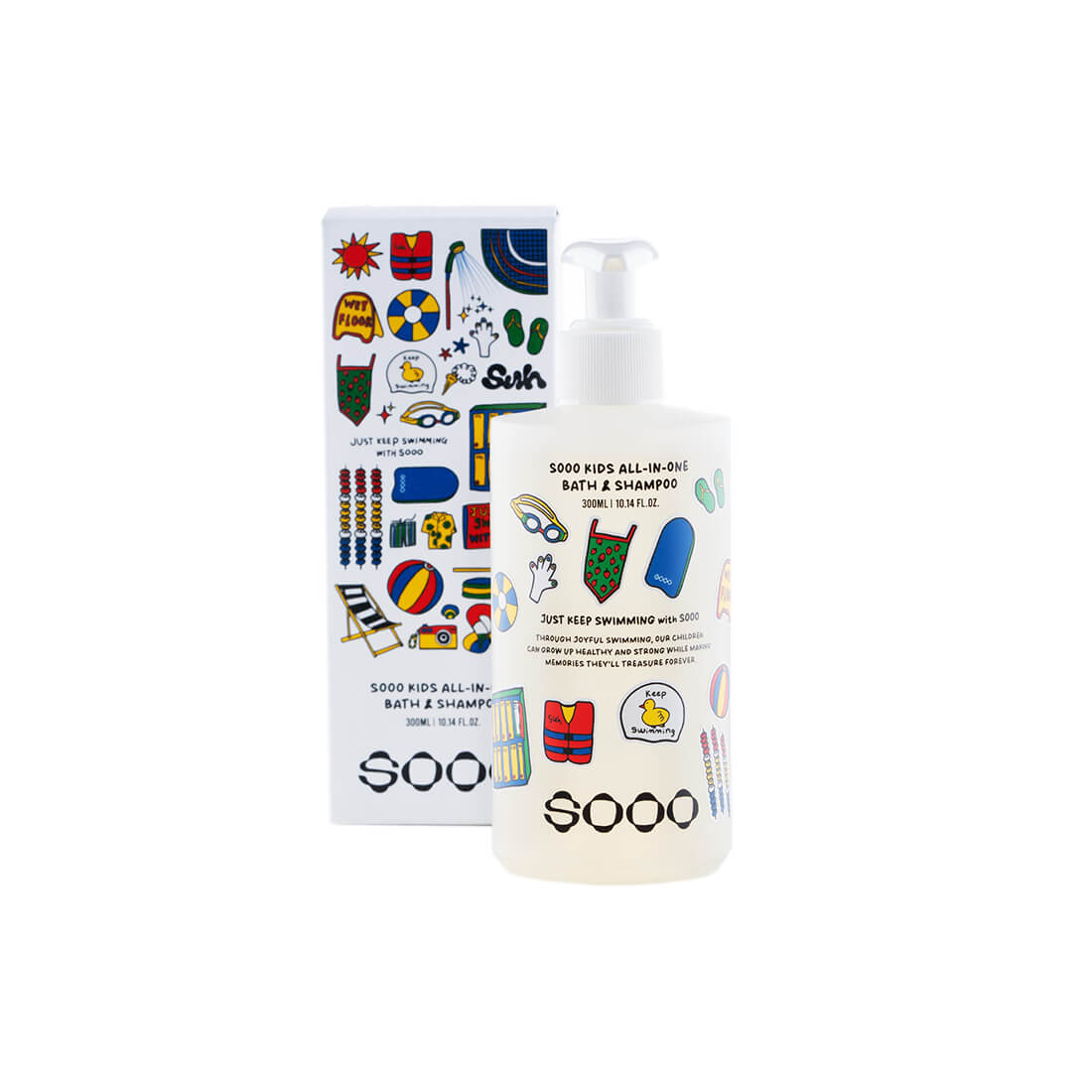 SOOO Kids All-in-One Bath & Shampoo 300ml | GRIT+TONIC