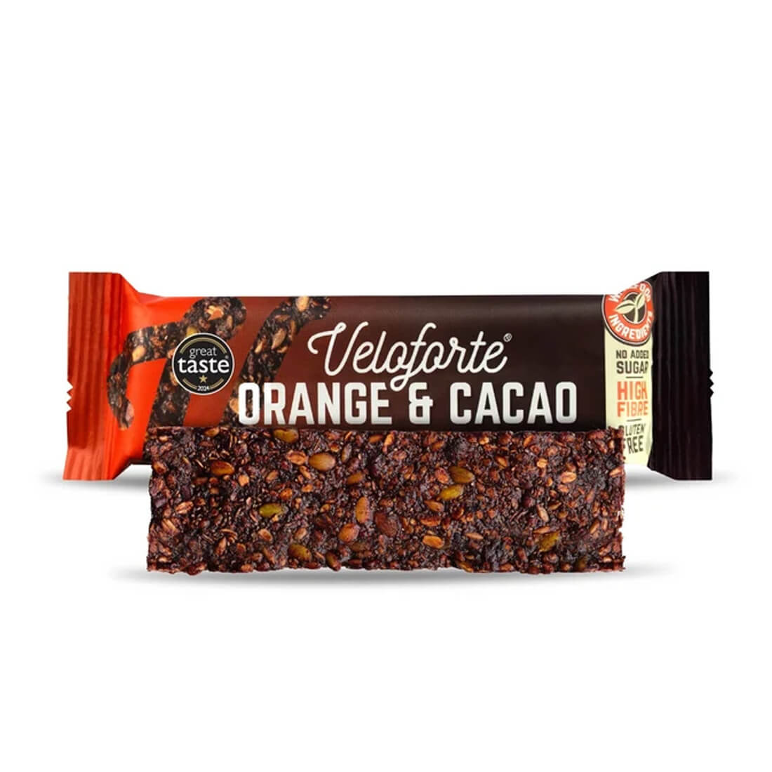 Veloforte Orange & Cacao Wellness bar 35g