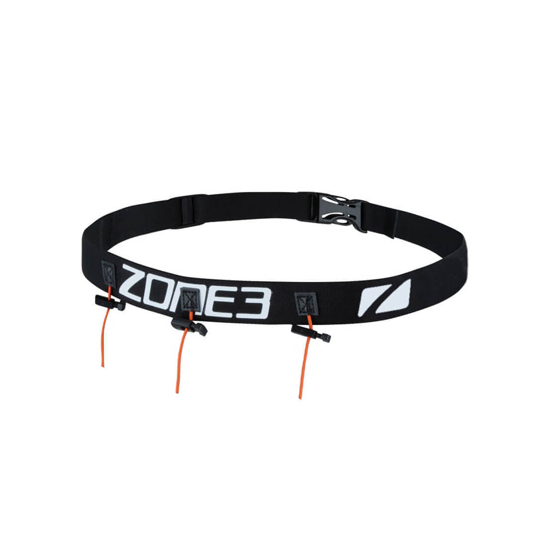 Zone3 Racebelt - Gel Loops - Black/White