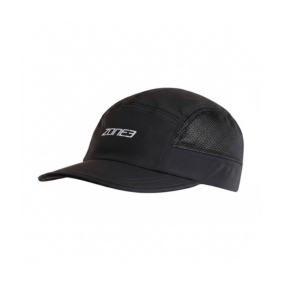 Zone3 5-Panel Running Cap - Mesh - Black