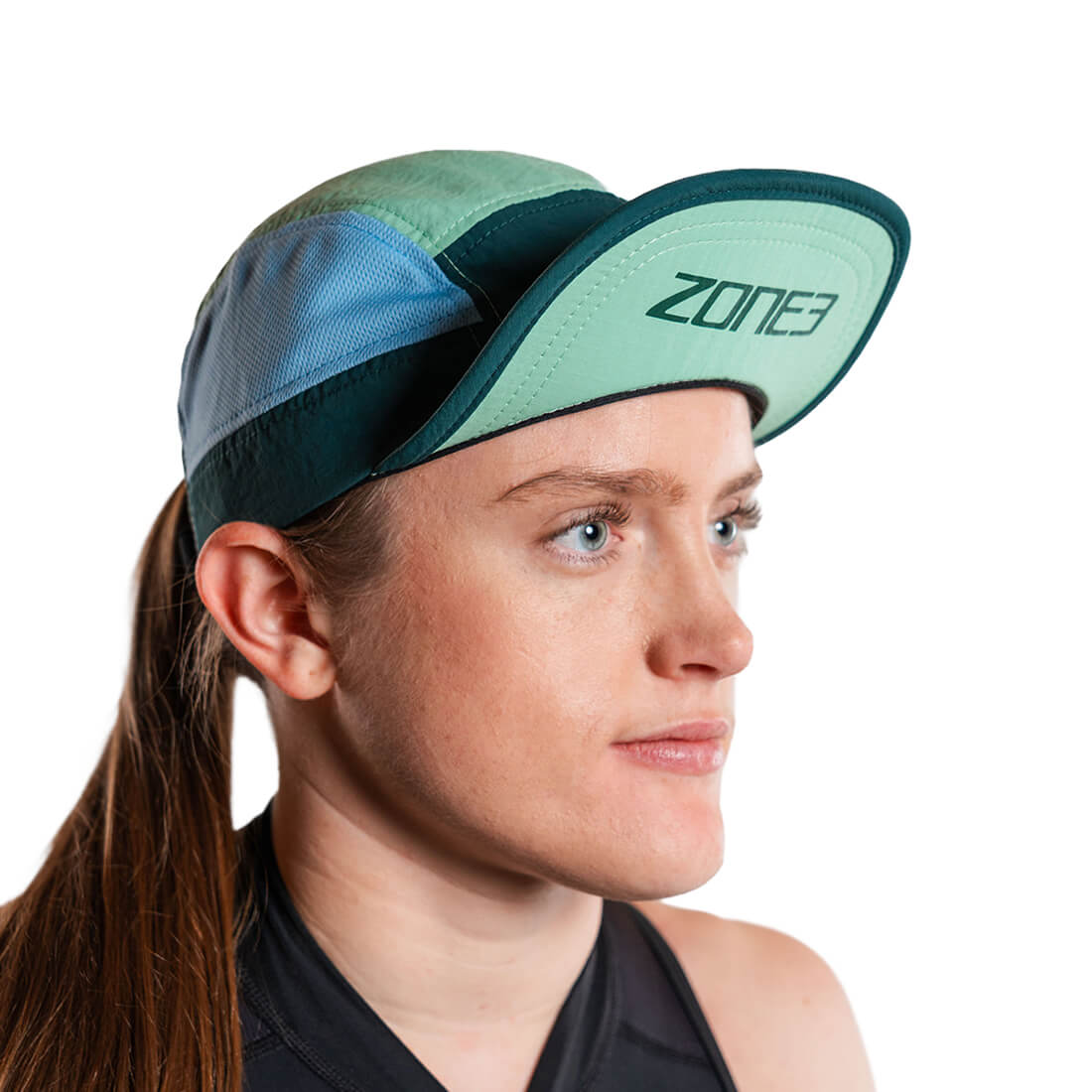 Zone3 5-Panel Running Cap - Teal