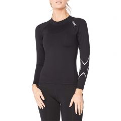 2XU Women Ignition Compression Long Sleeve - Black/Silver