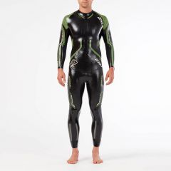2XU Men Propel Pro Wetsuit - Black/Neon Green Gecko