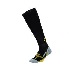 2XU Men Flight Compression Socks - Black/Yellow