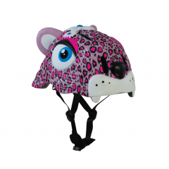 Crazy Safety Kids Helmet - Pink Leopard
