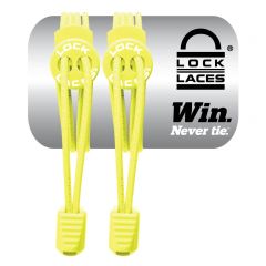 Lock Laces Elastic No Tie Shoelaces - Neon Yellow
