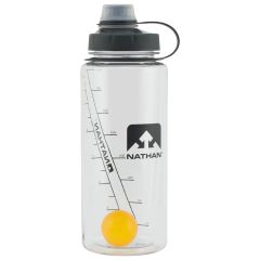 Nathan ShakerShot Bottle, Clear/Nathan Orange - 750ml