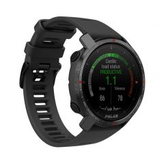 Polar Grit X Pro Premium Outdoor Watch, Black DLC, M/L