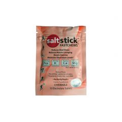 SaltStick Fastchews Electrolyte Tablets for Rehydration, Peach (10ct)