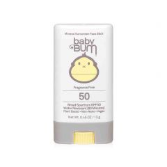 Sun Bum Baby Bum Mineral SPF 50 Sunscreen FaceStick - Fragrance Free-0.45 oz