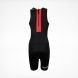 HUUB Essential Junior Tri Suit Rear Zip, Black/Red