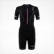 HUUB Women's Aura Long Course Triathlon Suit, Black/Pink